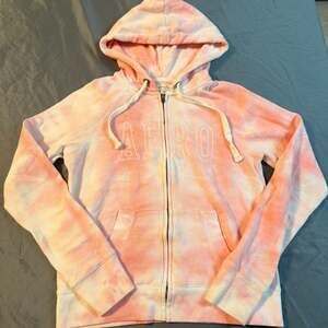 Aeropostale Pink Tie-Dye Full-Zip Hoodie